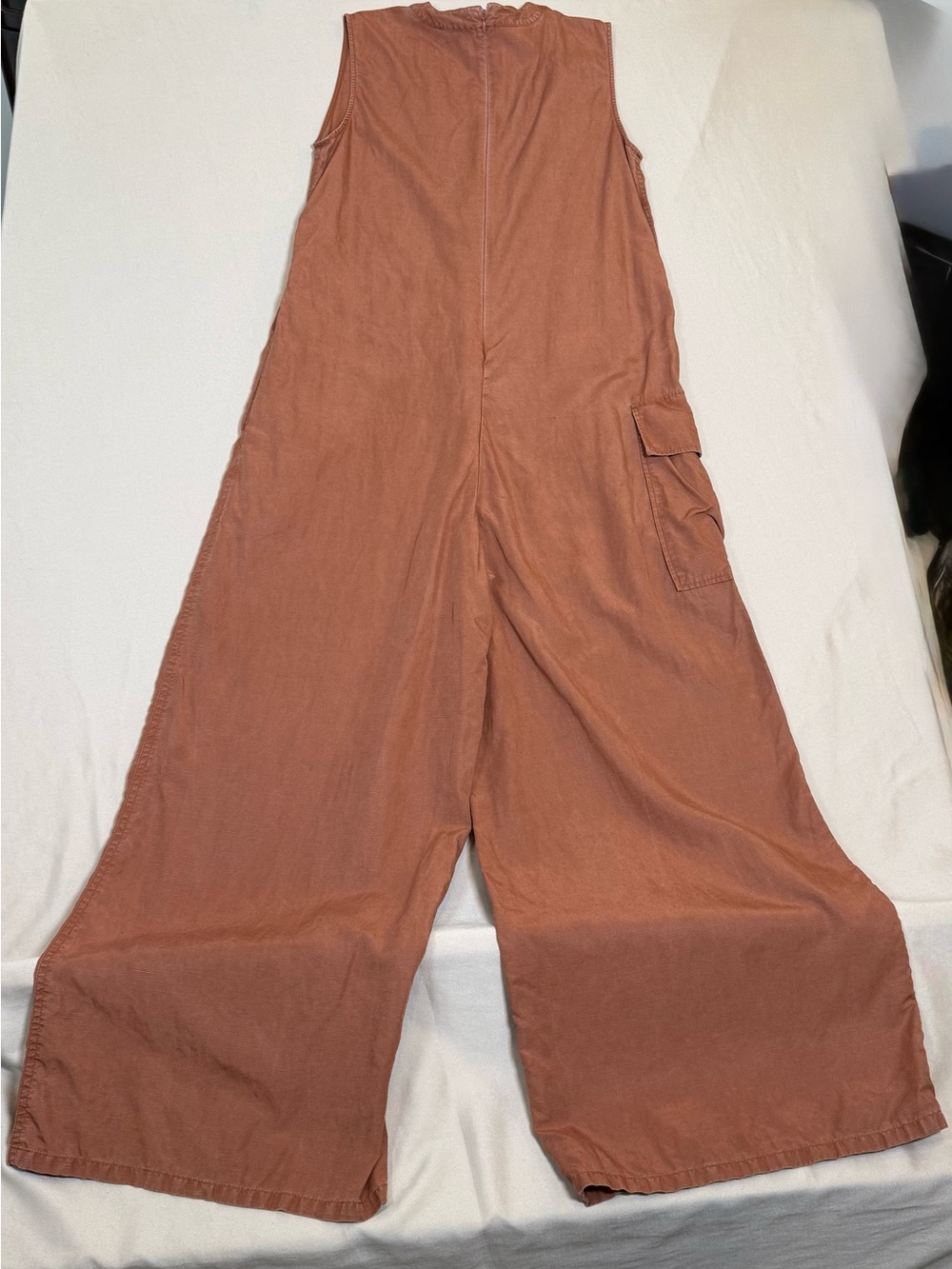 COS Rust-Brown Wide-Leg Utility Jumpsuit - Picture 8 of 16